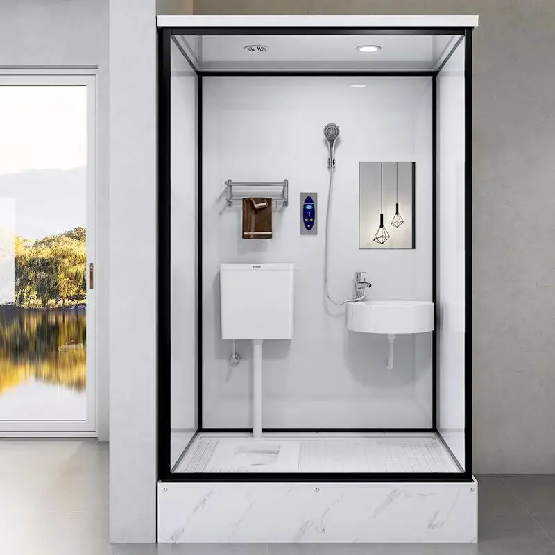 DSA integral shower room, take a shower, go to the toilet, wash the toilet, toilet room, simple base, wash and squat pit