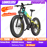 LANKELEISI RV800PLUS Electric Bike 750W Bafang Motor 48V20AH Samsung Battery Mountain Ebike 26*4.0inch Fat Tire Electric Bicycle