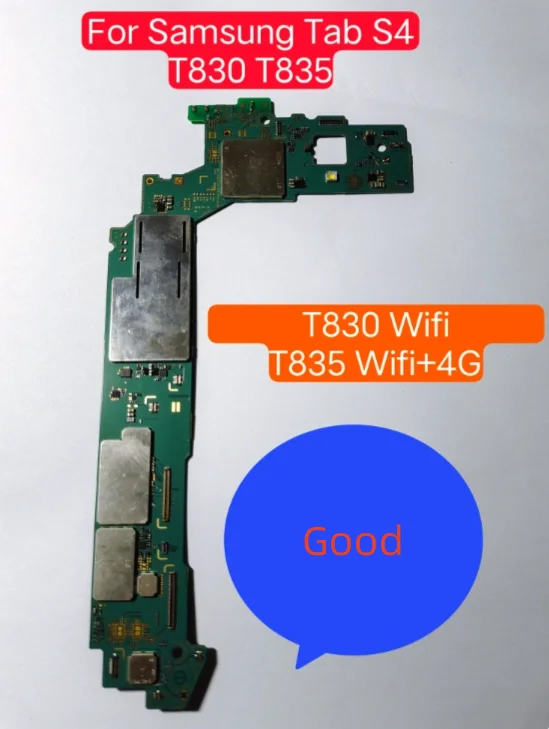 100% Good Unlocked For Samsung Galaxy Tab S4 Motherboard T830 T835 T837 Motherboard With Full Chips Android System