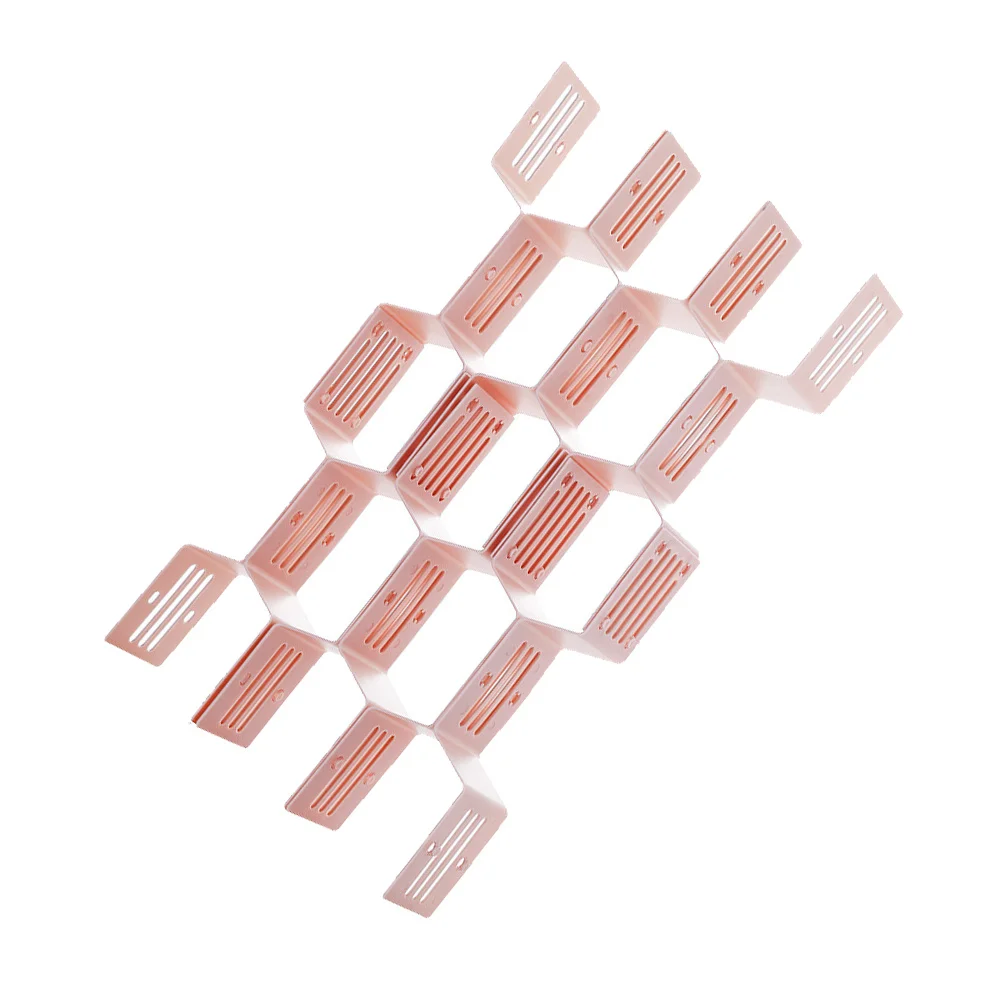 

12Pcs Drawer Dividers Plastic Storage Organizer Adjustable Socks Underwear Closet Organizer Removable Grid for Kitchen Office