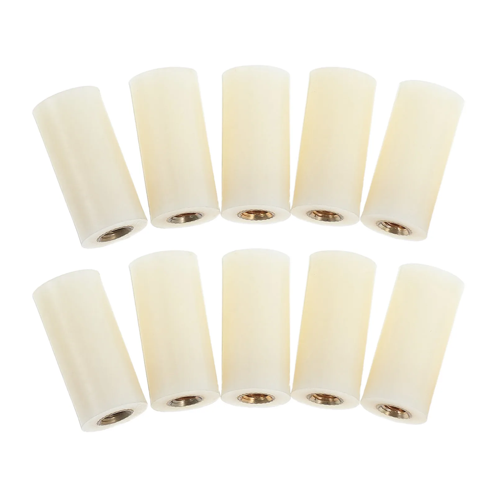 

10pcs Replacement Pool Tips 12Mm Brass Threads Quick-Install Screw Ferrules For Pool Cues Billiard Tips Replacement Kit - Cue