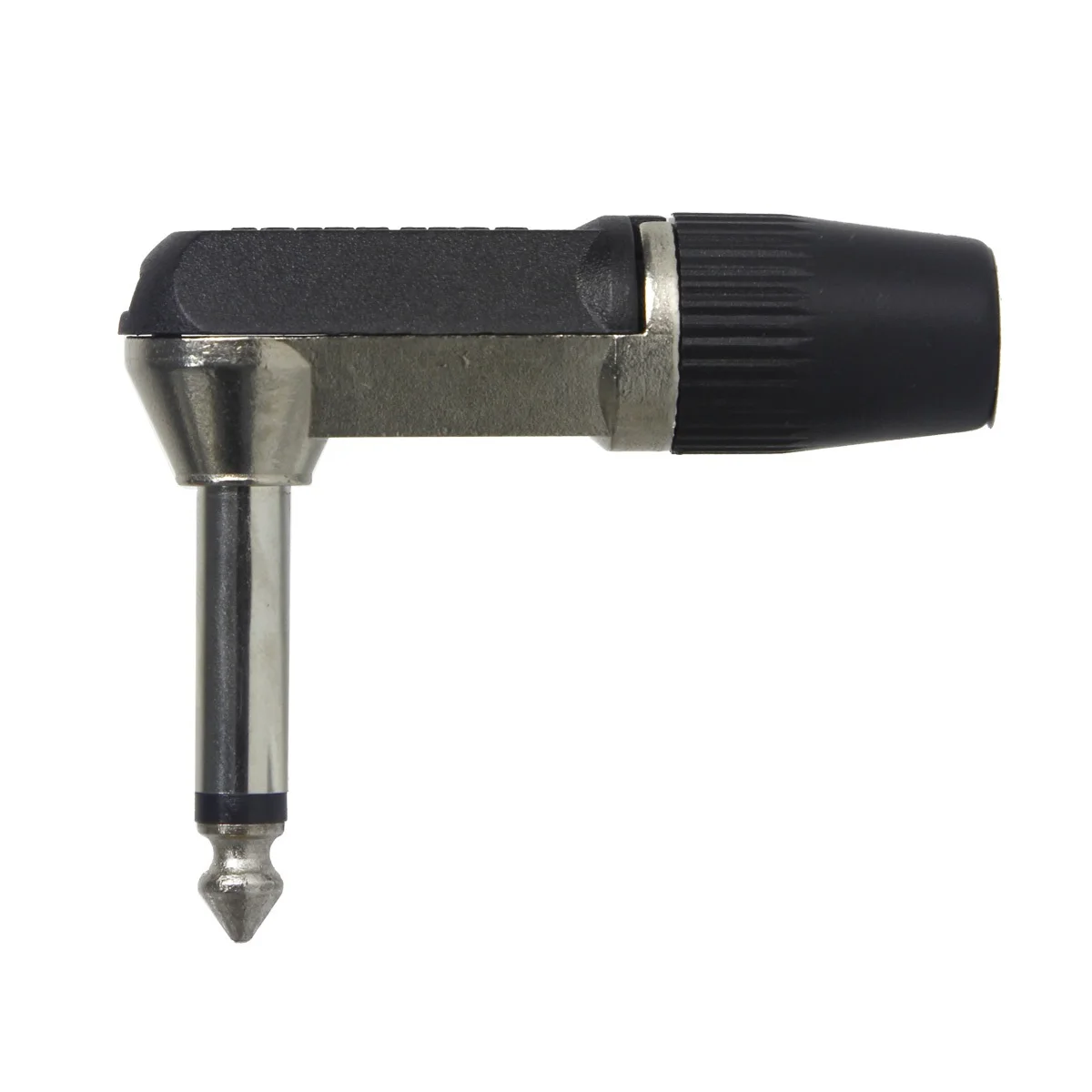 FLEOR Guitar Cable Adapter Right Angle Mono Plug 6.35mm 1/4