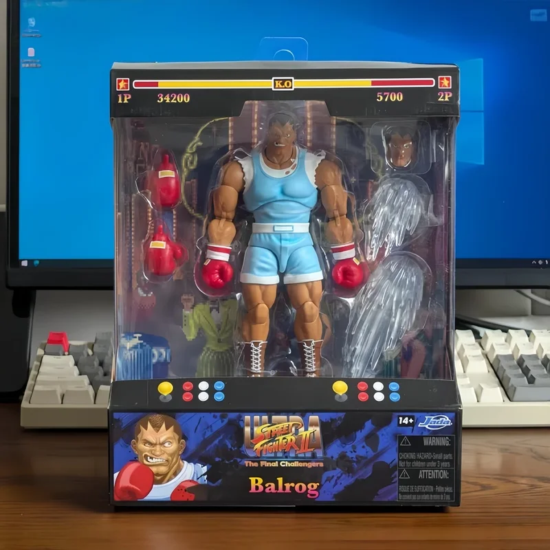 

In Stock Jada Original Haogui King of Fighters Bison Edmond Street Fighter 2 Series Multi-Joint Action Figure Model Toys Gifts