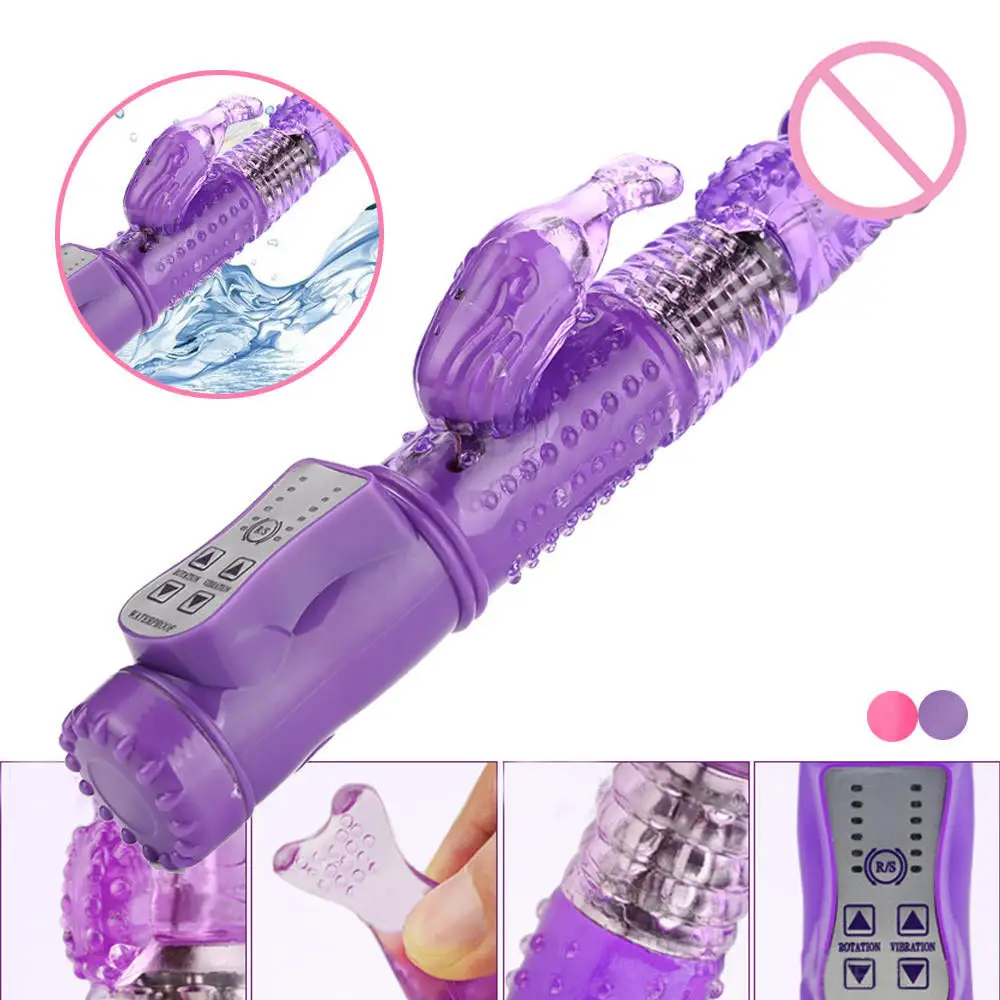 

LOVE Rotating Vibrator 360 Degree Vaginal Massage Transfer Beads 24 Frequencies Dolphin Tail Design Sex Toys for Women TK-ing