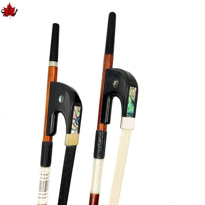 

1pcs Germany style profession Pernambuco wood 3/4 upright double bass bow,silver mound,Siberia Horsehair horsetail