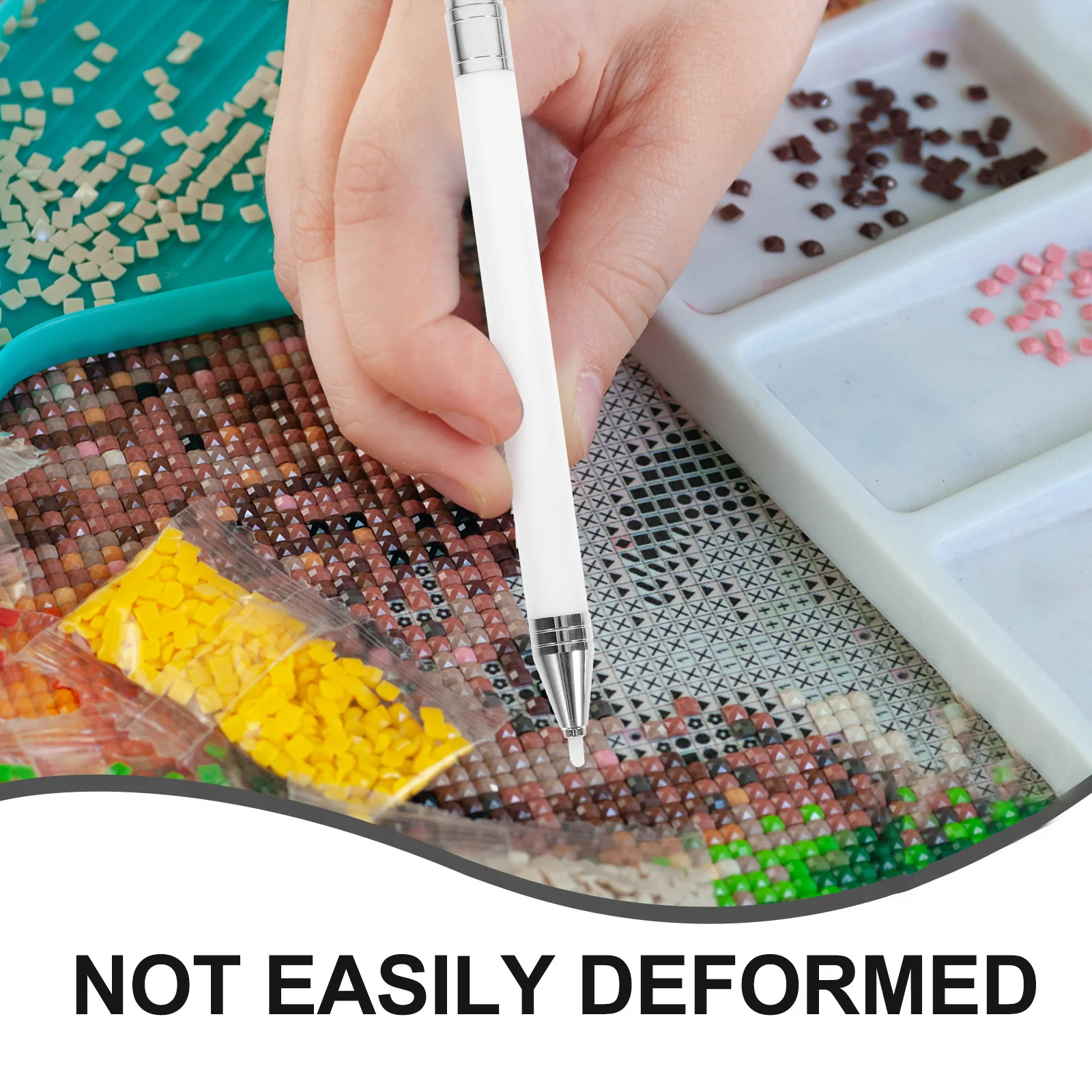 

2 шт., алмазная ручка для рисования, вращающийся инструмент для дизайна ногтей, многоразовая восковая ручка для алмазной вышивки, роспись, сделай сам, вращающаяся ручка для дизайна ногтей