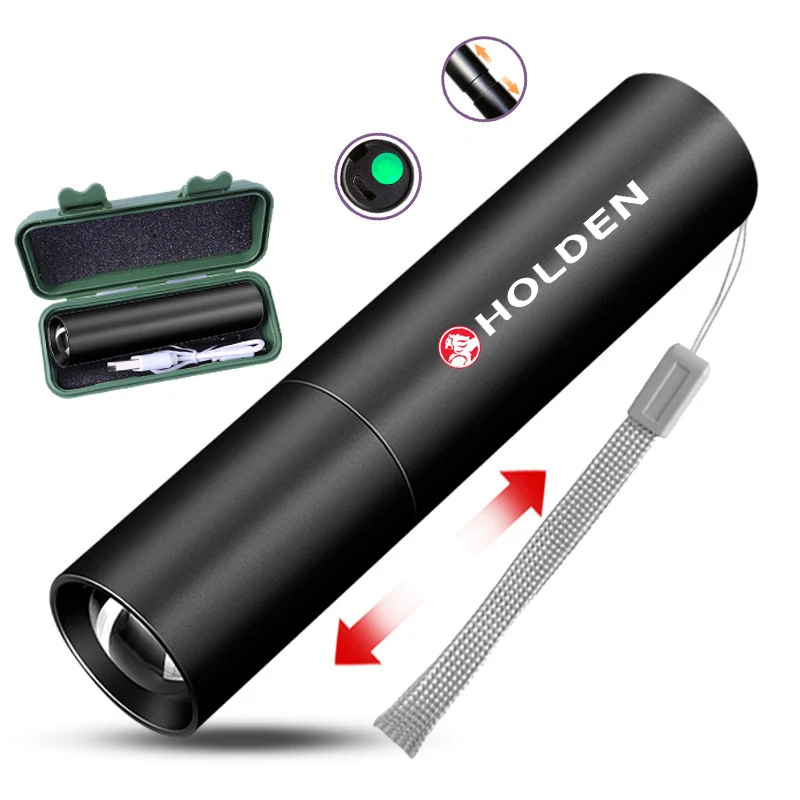 Car Mini LED Flashlight Waterproof Telescopic Powerful Outdoor Zoom For Holden Commodore Trailblazer Colorado vf ssx ve hsv