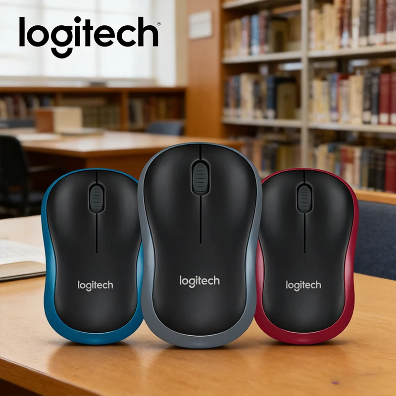 

Беспроводная мышь Logitech M185, портативная, прочная и двусторонняя, USB для дома, офиса, ноутбука и настольного ПК
