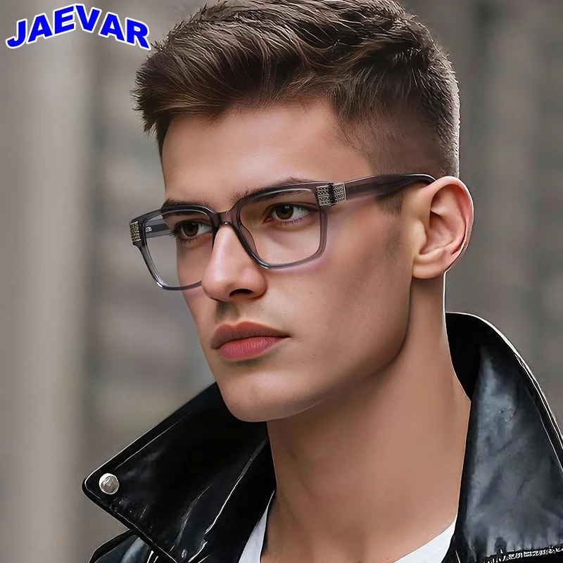 

JAEVAR TR90 Eyeframe Fashion Square Men's and Women's Eyeframe Spring hinge Optical Prescription Eyeframe LS109
