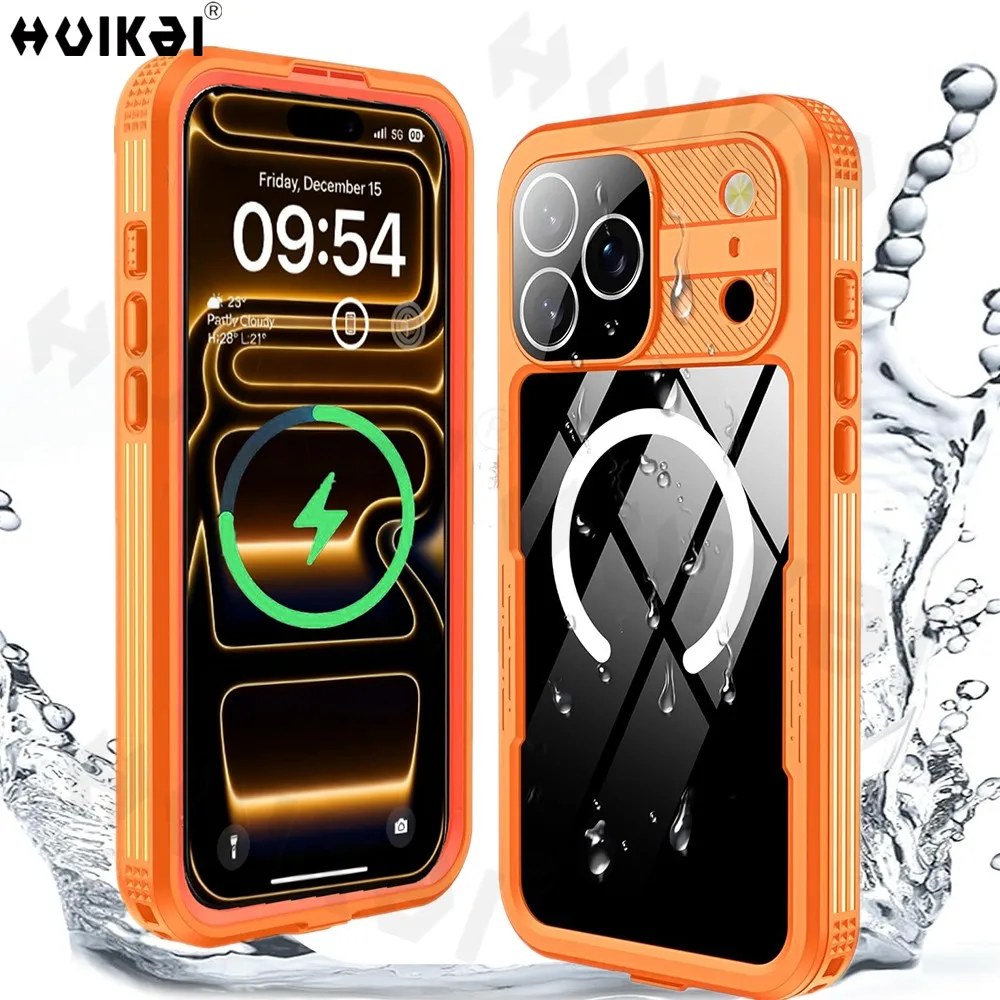 Étui magnétique étanche pour iPhone 17 Pro Max iPhone 17 Pro 17 Air IP68, protection anti-poussière, housse de protection complète du corps