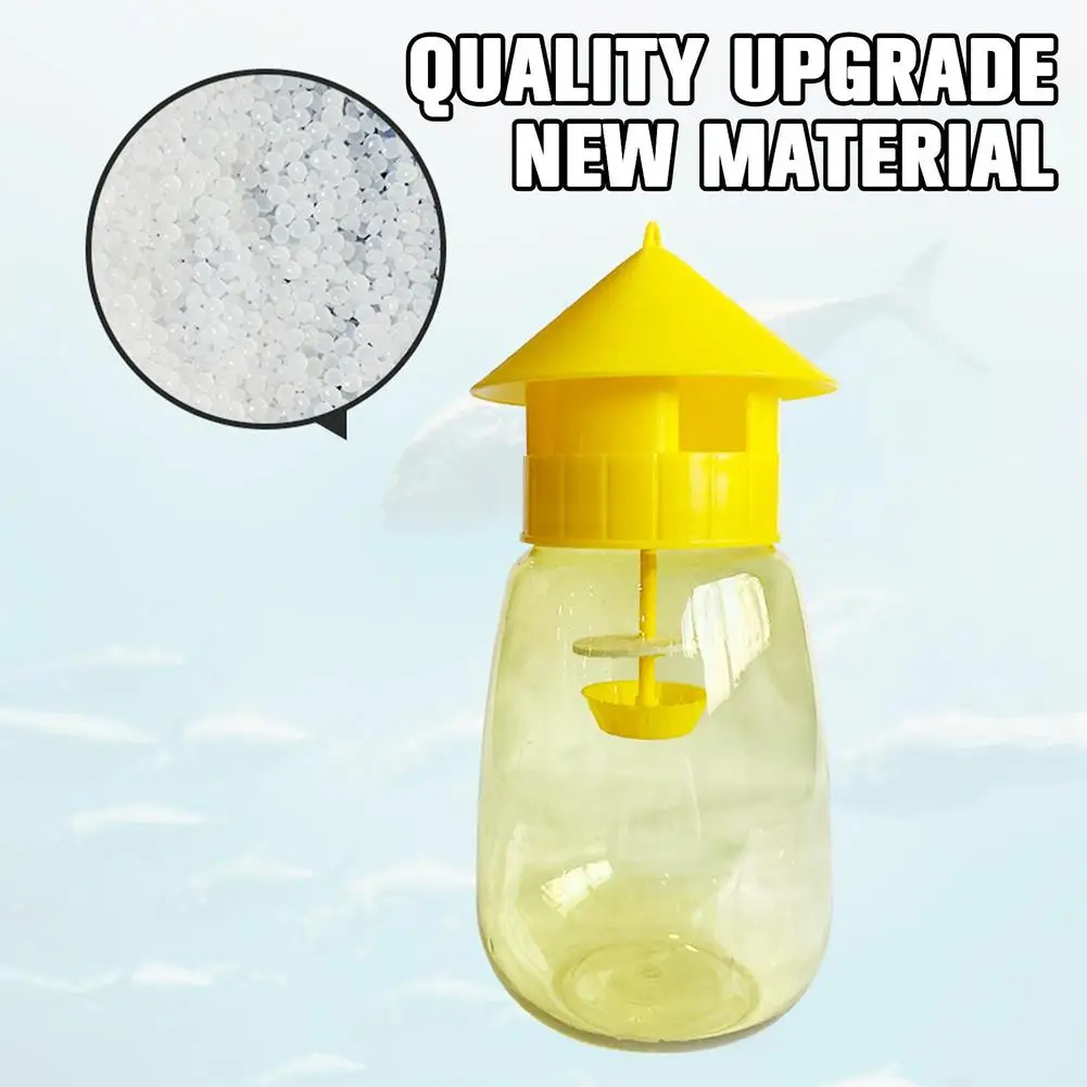 Fruit Fly Trap Killer Yellow Plastic Drosophila Trap Anti Fly Fruit Fly Killer Catcher Orchard Insect Trap Pest Control Products