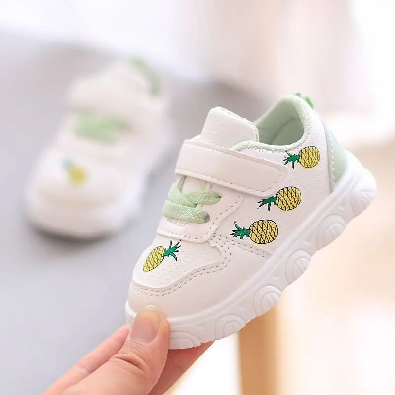 

Baby Toddler Walking Shoes for Girls Non Slip Soft Sole Casual Sports Skate Sneakers Spring Autumn Little White Shoes​