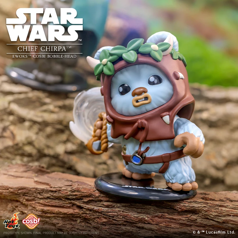 Mainan Populer RESMI STAR WARS Ewoks Cosbi Bobble-Head Koleksi Gambar Kotak Buta Hadiah Misterius Natal