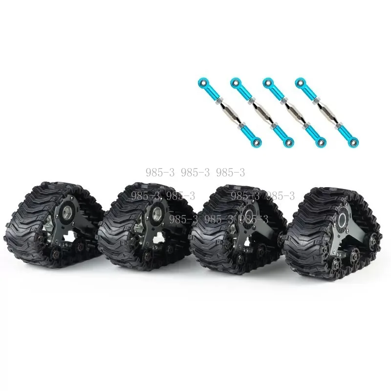 Crawler Accessories DIY Replacement Parts 4 Pcs Metal Upgrade Track Wheel Set for RC Model Car