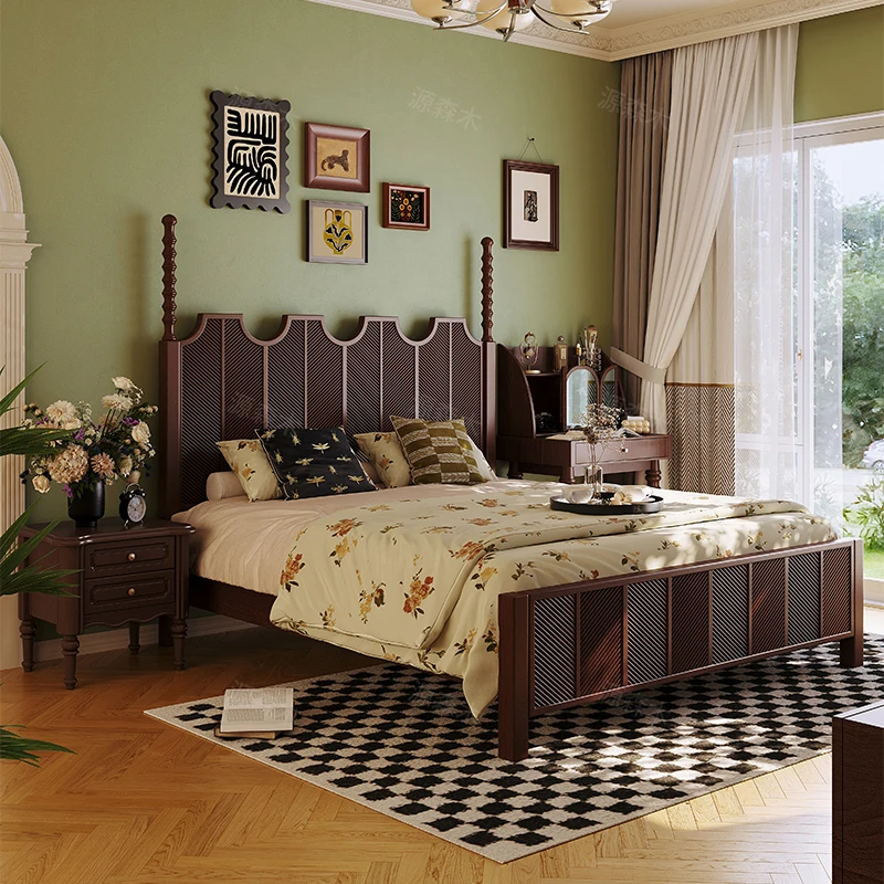 

Aesthetics Quality Bed Modern Light Luxury Frame Master Bedroom Confortable Bed Fashionable Design Wedding Muebles Furniture