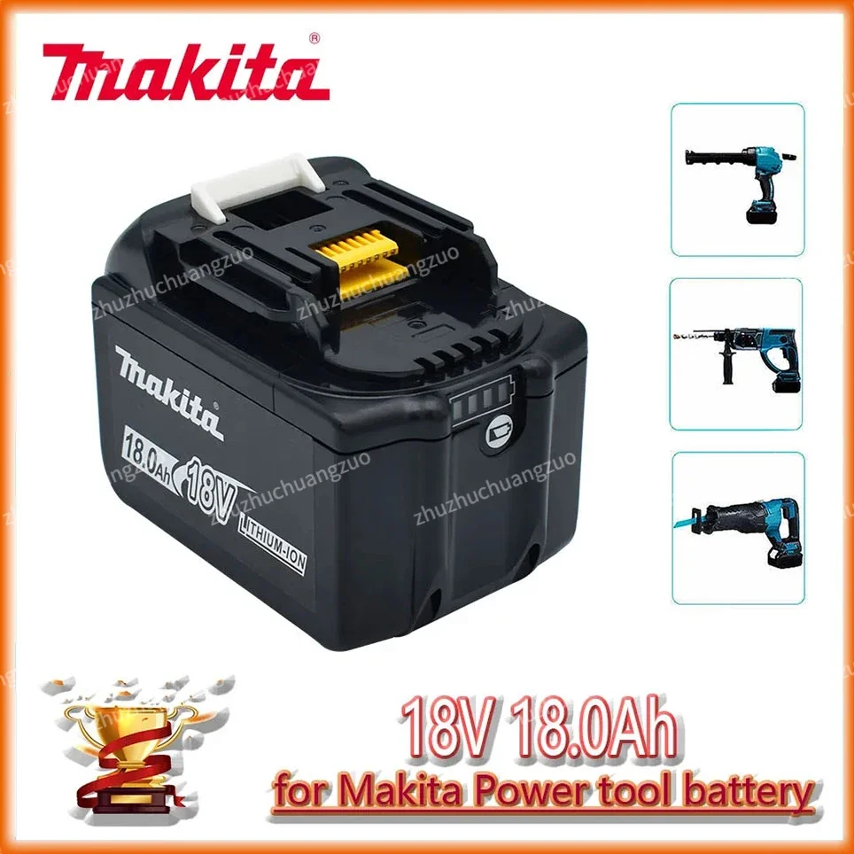 

100% Makita Replacement 18V 18.0Ah Battery For BL1830 BL1830B BL1840 BL1840B BL1850 BL1850B rechargeable battery LED indicateur