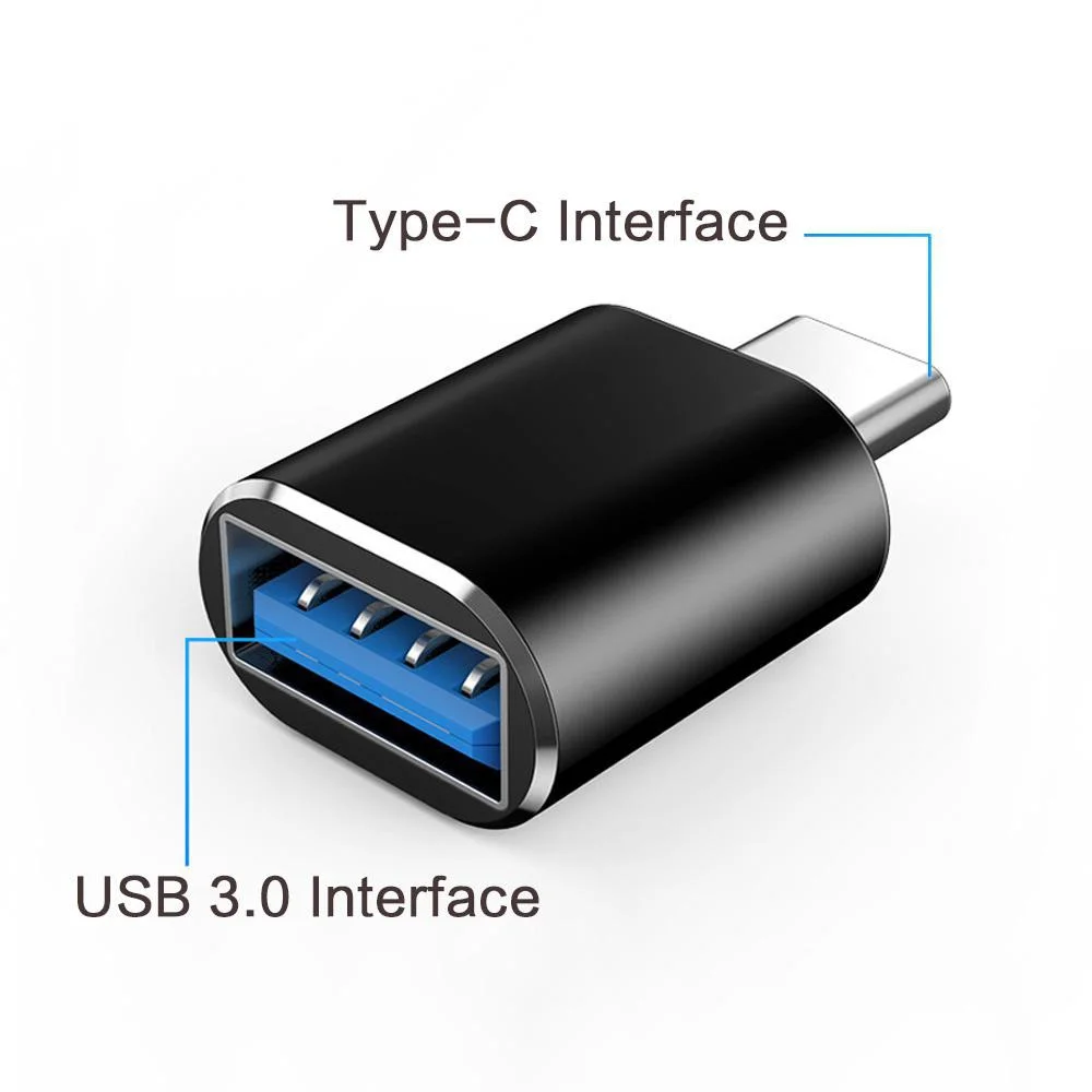 محول USB C إلى USB 3 0 محول OTG من النوع C إلى محول USB نقل بيانات عالي السرعة متوافق مع الهاتف الذكي والكمبيوتر اللوحي والكمبيوتر المحمول #5