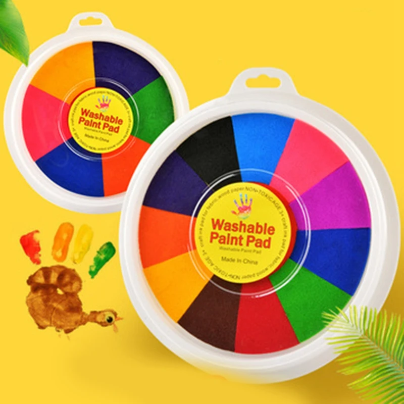 Funny Finger Painting Pad Kit Kids DIY Paint Crafts Washable Children Educational Mud Tool Drawing Book