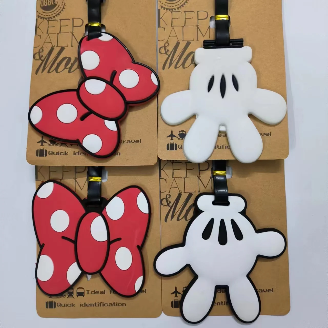 Reisaccessoires Bagagelabel Schattige Cartoon Mickey Minnie Pvc Koffer Id Adres Houder Bagage Boarding Tags Draagbaar Label