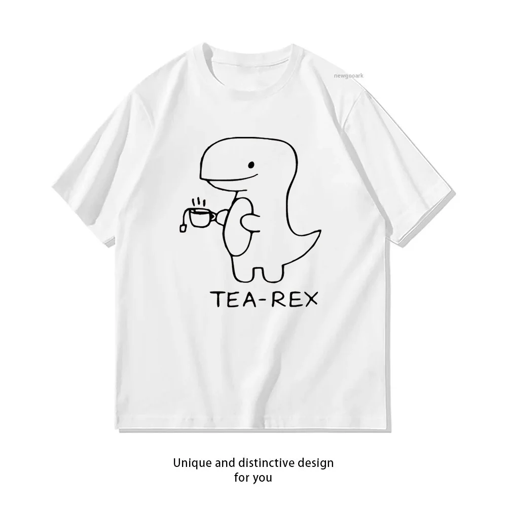 Lustiges Dinosaurier-Tee-Rex-T-Shirt für Damen und Herren, Sommer-Baumwoll-Grafik-T-Shirts, Streetwear für Erwachsene, Camisetas-Tops, kurzärmelig