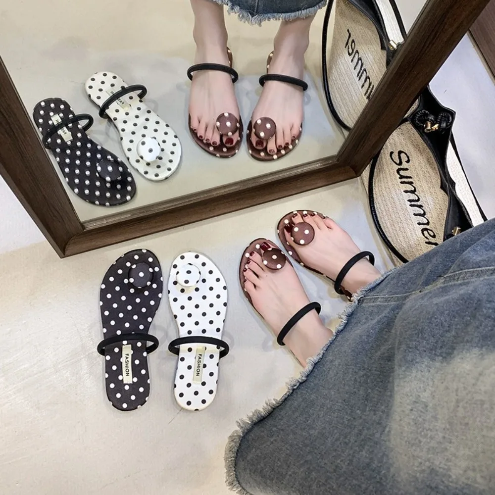 Stylist New Summer Fashion Wave Point Open-toe Wedge Sandals for Ladies Comfortable and Lightweight Temperament Women's Slippers
