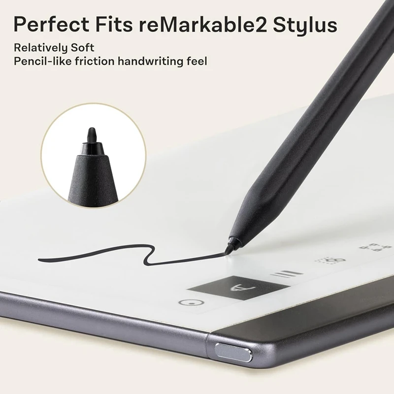 Replacement Pen Tips For Remarkable 2 Pen- 4096 Pressure Sensitivity And Tilt Writing Support, With Nibs Removal Tool