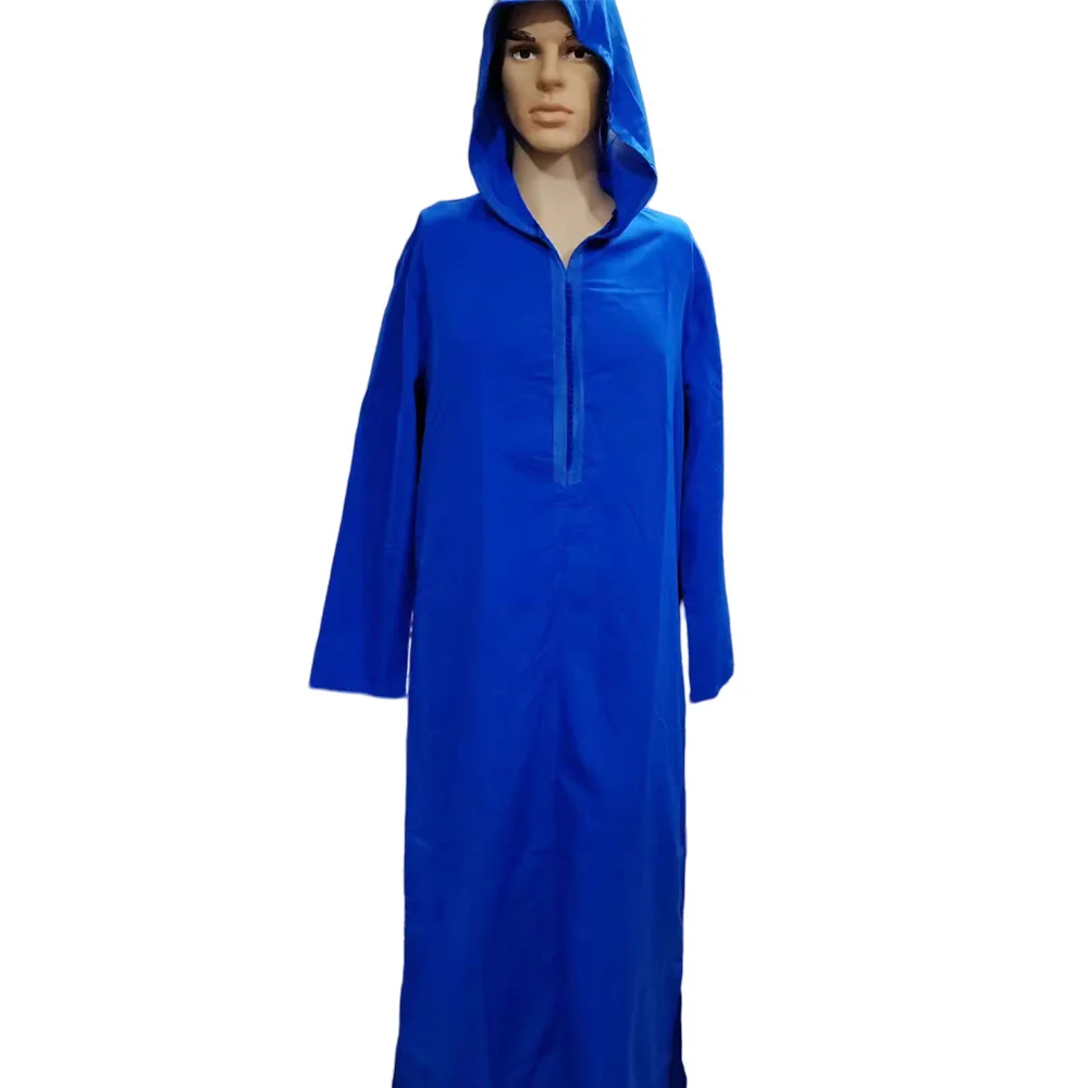 Arabian Long Hooded Ethnic Clothing Robe Men's Cross-Border New Sle Middle-Aged Casual Wear Other Material 00%