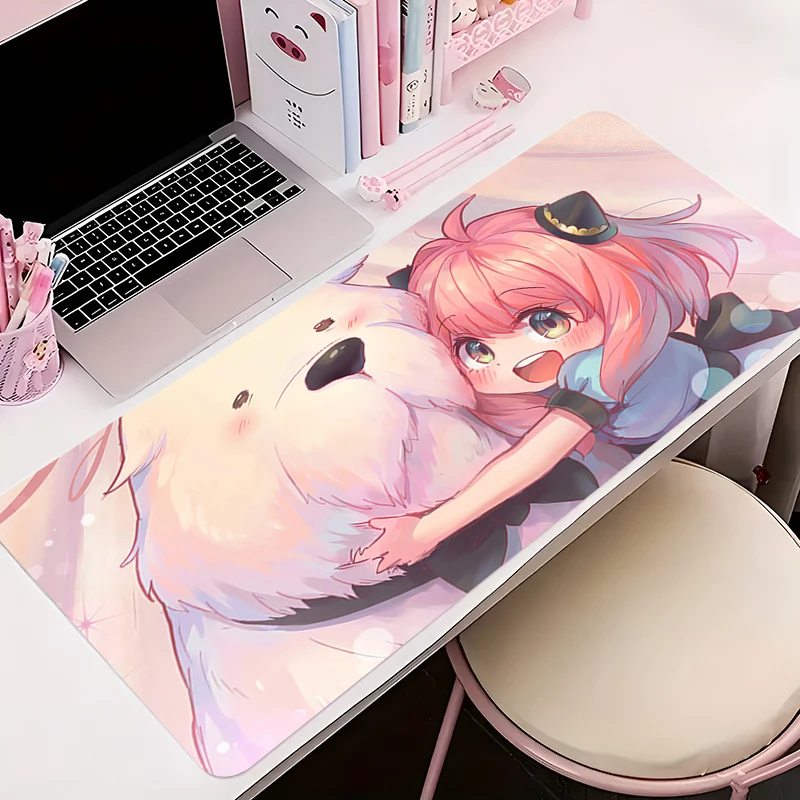 

Mouse Pad Gamer Anti-slip Anime Desk Mat Gaming PC Accessories Tablet Pad S-spy X Family Large HD Mousepad Extended Keyboard Mat