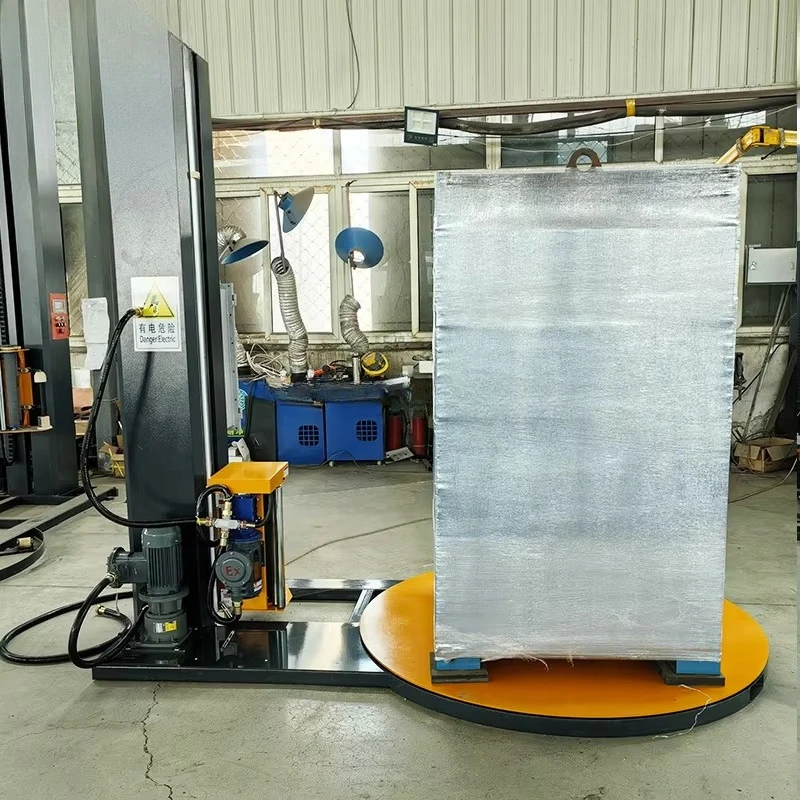 

Automatic Pallet Stretch Wrapping Machine Stretch Pallet Wrapper for Logistics,General Cargo Pallet Packaging