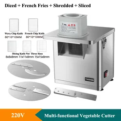 Automatic Potato Push Machine Multi-functional Vegetable Cutter Machine Wolf Tooth Wavy Potato Chips Stick Maker Machine