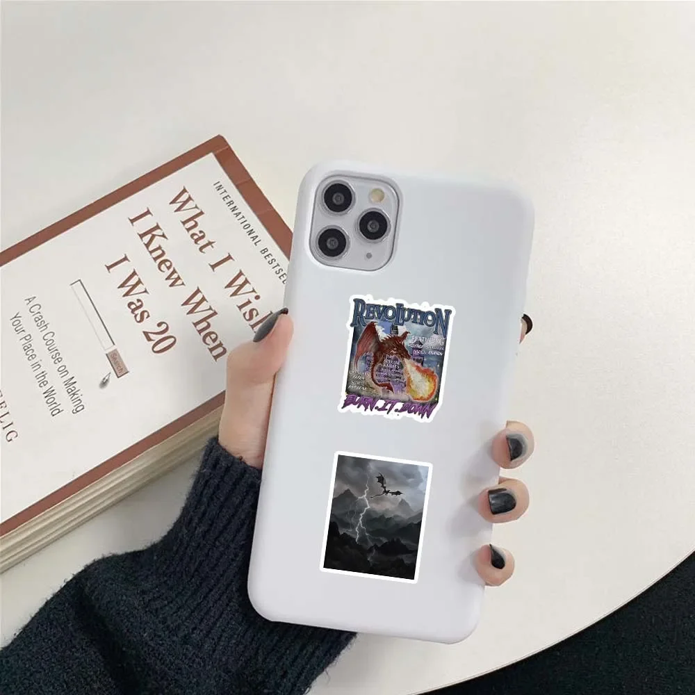 50PCS Vierde Vleugel Cartoon Stickers Pterosauriër Stickers DIY Bagage Laptop Telefoon Gitaar Auto Fiets Skateboard Decals Kinderen Speelgoed