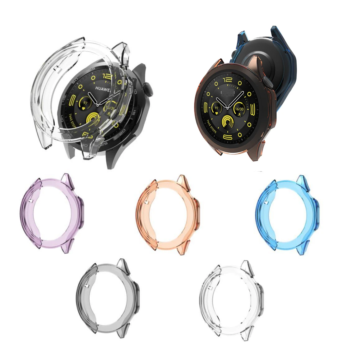 Watch Protective Case Suitable for Huawei GT4 46mm TPU Half Pack Protective Case for Gt 4 46mm