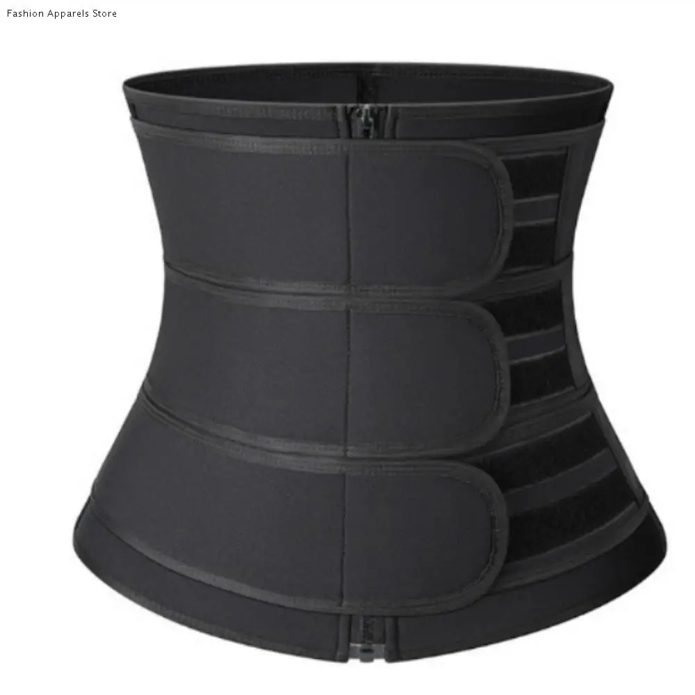 

Fitness Double Straps Waist Trainer Corset Sauna Sweat Hot Abdominal Slimming Belt Compression Waist Trimmer Belly Girdle