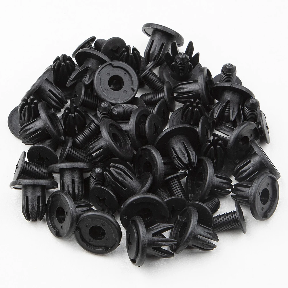 20pcs Auto Accessories 10mm Hole Car Rivet Push Clips Plastic Rivets Fastener Retainer Fender Door Trim Panel Clip