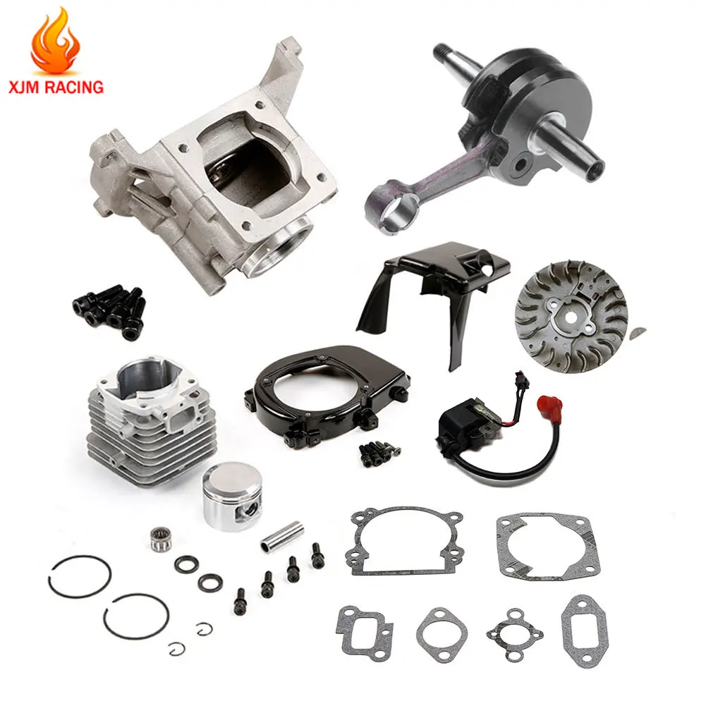 45cc Fully Upgraded Cylinder Kit for 45cc Motor Gas Engine for 1/5 Hpi Rovan Km Baja 5b 5t 5sc Losi Rc Car Parts