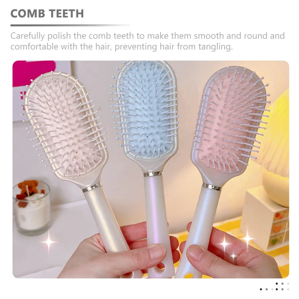 

Массажная расческа, легкая распутывающая щетка для волос, гладкие круглые зубцы, портативный практичный инструмент для укладки волос