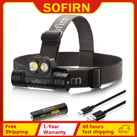 Sofirn HS20 2700lm USB C Rechargeable LED Headlamp 18650 Powerful Headlight with Spotlight&Floodlight Dual Switch Indicator