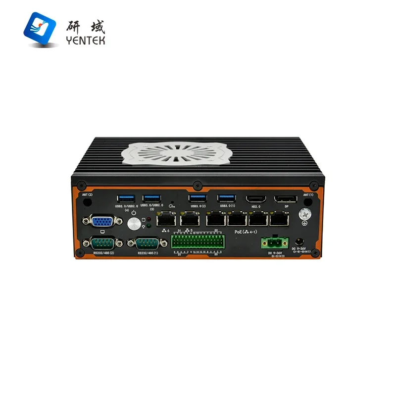 

Industrial Embedded Computer In tel I5 I7 2 RS232 485 DB9 COM 6 I210AT LAN 4 POE 15W 8 DI 16 DO DC 9~36V DDR4 Industrial Pc