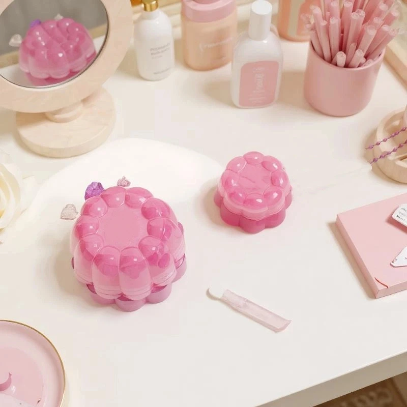 4g caixa de creme facial caixa de bálsamo labial com colher de silicone garrafas recarregáveis mini frasco vazio cosmético potes maquiagem recipiente de cuidados com a pele