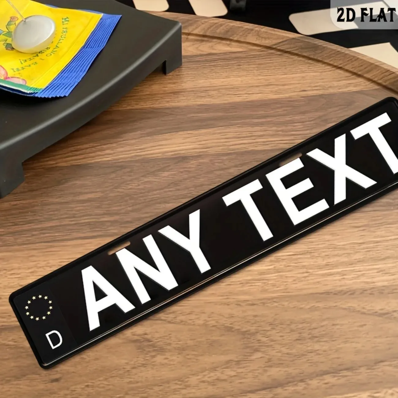 Personalized Custom Aluminum Plaque - German Style Retro Metal Sign, Home Garage Office Decorative Art - view 4