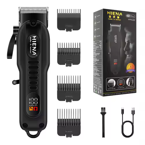 Professional Barber Electric Hair clipper LED display screen UBS charging Trimmer Powerful electric hair clipper trimmer tool - Image 2