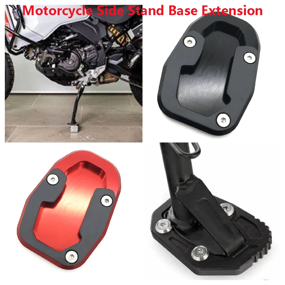 

Motorcycle Side Stand Base Extender Fits for DUCATI DesertX Rally DESERT X ADV ABS 2022-2025 Foot Support Pad Extension Widener