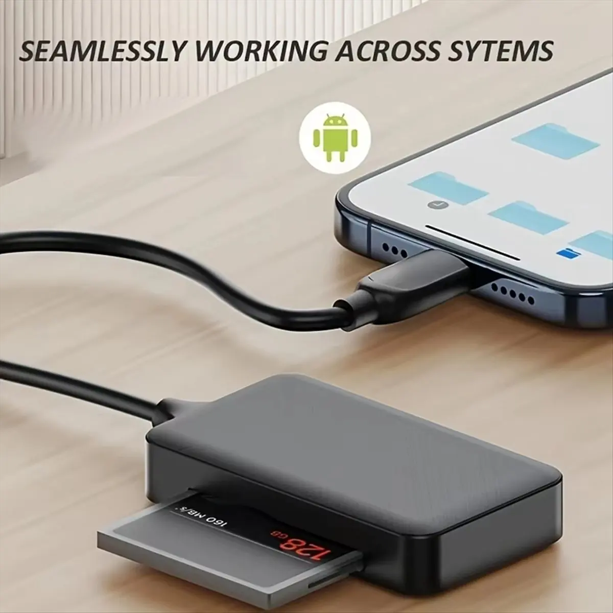 Stable- 4-in-1 Card Reader Type C SD Micro-SD TF CF MS Memory Card Reader Adapter for Laptop PC Multi OTG Card Reader