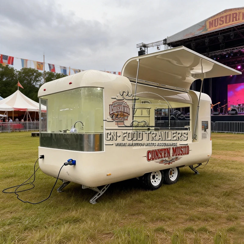 

CN Food Trailer Professional Food Trailer Manufacturer Fully Equipped Full Kitchen Pizza BBQ Ice Cream Coffee Station Sale