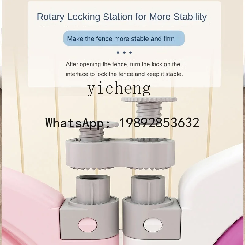 ABC لعبة الأطفال المنزلية الطفل الطابق للطي المضادة للسقوط حصيرة للزحف سياج طفل صريف واقية #4