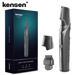 Kensen S6 Electric Hair Trimmer for Men Body Groomer Clipper IPX5 Waterproof Portable Groin Pubic Hair Trimmer Razor For Barber
