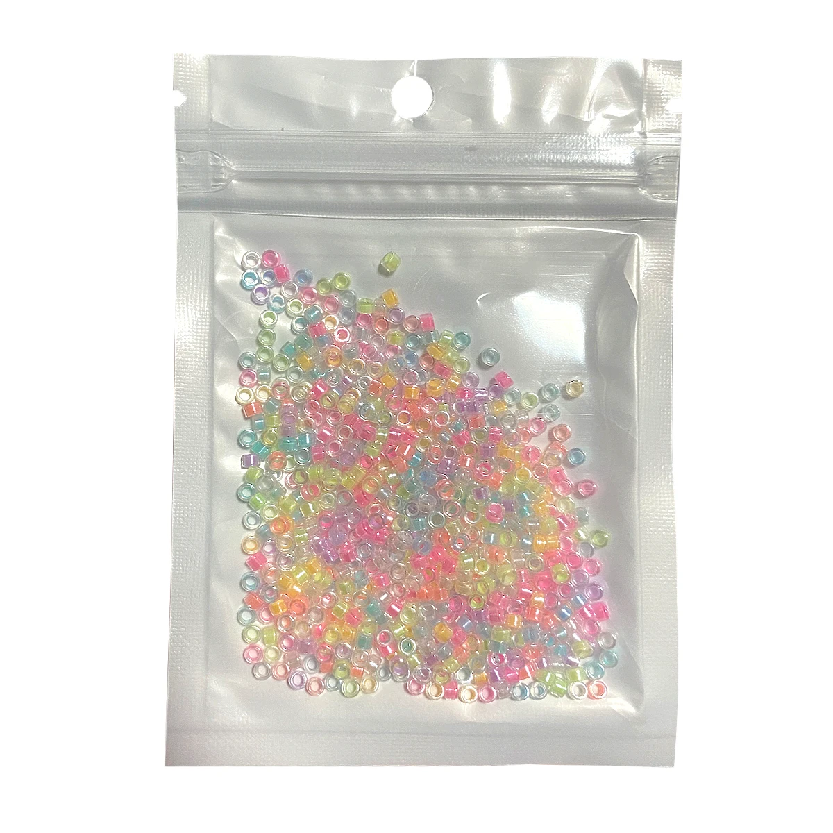 ลูกปัดแก้วส่องสว่างคุณภาพสูง 2.5 มม. - เครื่องประดับ DIY ระดับพรีเมียม (สร้อยข้อมือ/สร้อยคอ) อุปกรณ์เสริม 10 กรัม/ถุง≈700pcs Aperture≈1 มม.
