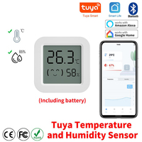 Tuya Smart Bluetooth Temperature Humidity Sensor LCD Display Thermometer Hygrometer APP Remote Google Home Alexa Voice Control
