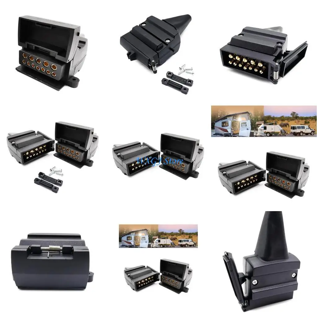 

37JE 12 -контактный плоский трейлер разъем для подключения для подключения женского и мужского катера