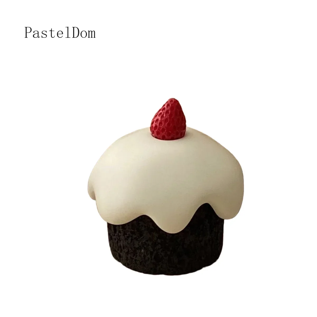 New Arrival Cute Strawberry Cake Mousse Resin Ornament, Storage Box for Jewelry & Keys, Entryway Decor Candle Jar
